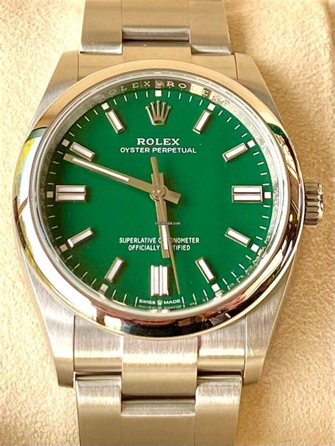 women's green face rolex|Rolex oyster perpetual green face.